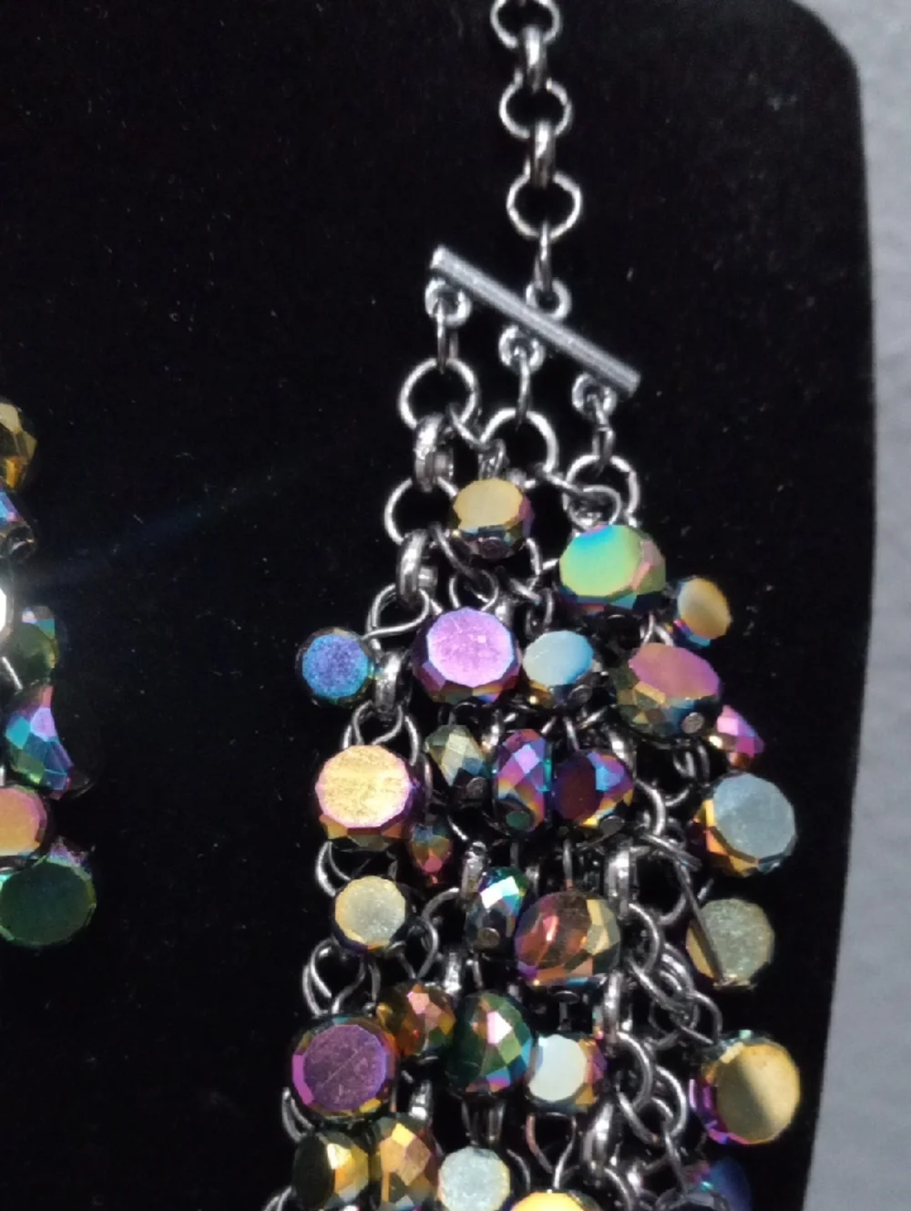 Zi. Colletion Multicolor Disc Statement Necklace & Earring Set